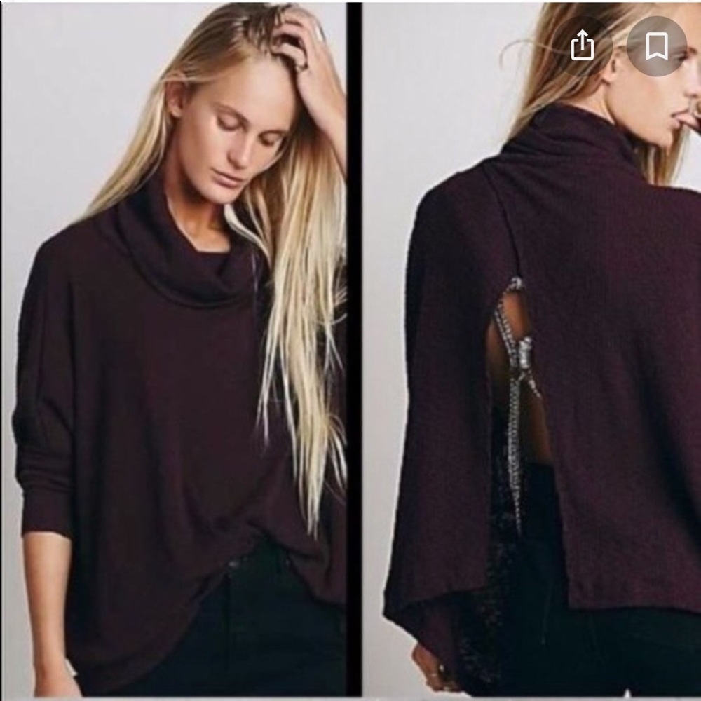 Free People Beach World Ribbed Turtle Neck